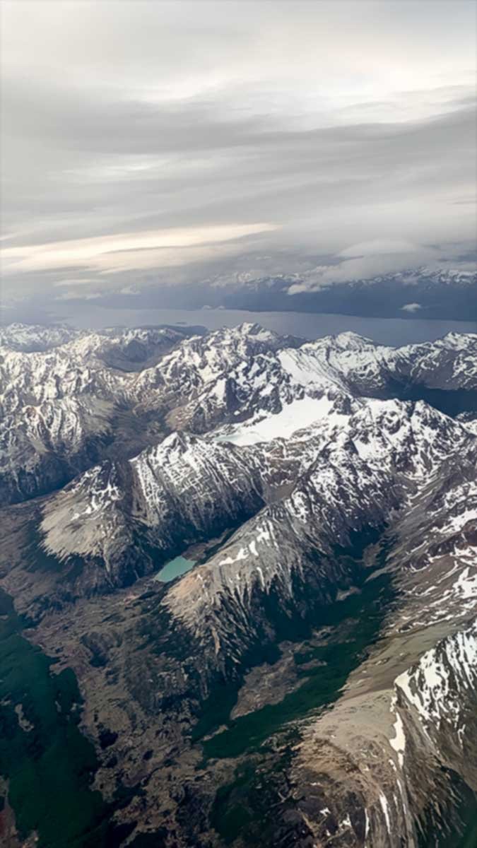 Vistas aéreas de Ushuaia
